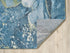 5' X 8' Teal Blue Green And Ivory Abstract Area Rug