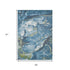 5' X 8' Teal Blue Green And Ivory Abstract Area Rug