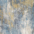 8' X 10' Blue and Gold Abstract Area Rug