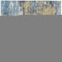 8' X 10' Blue and Gold Abstract Area Rug