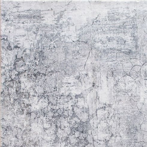 6' X 9' Gray And Ivory Abstract Area Rug