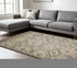 8' X 11' Gray And Brown Abstract Area Rug