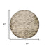 8' X 11' Gray And Brown Abstract Area Rug
