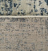 8' X 11' Ivory And Blue Oriental Area Rug