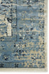 8' X 11' Ivory And Sky Blue Oriental Area Rug