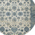 8' X 11' Ivory And Sky Blue Oriental Area Rug