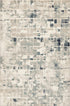 8' X 11' Blue and Beige Abstract Area Rug