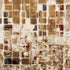 8' Natural And Brown Abstract Distressed Round Rug