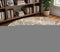 8' Ivory Rust And Green Oriental Round Rug