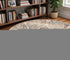 8' Ivory Rust And Green Oriental Round Rug