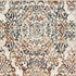 8' Ivory Rust And Green Oriental Round Rug