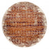 8' Rust And Ivory Oriental Runner Rug