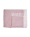 Soft Dusty Rose Links Pattern Throw Blanket