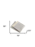 Soft Light Gray Links Pattern Throw Blanket