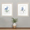 Set Of Two Farmhouse Perinwinkle White Framed Wall Art