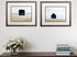 Set Of Two Lonely Landscape Wood Brown Framed Wall Art