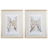 Set of Two Brown Streets of Venice Framed Art