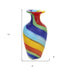 10" Rainbow Murano Glass Abstract Round Table Vase