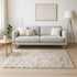 5' X 8' Chocolate Faux Fur Ombre Non Skid Area Rug