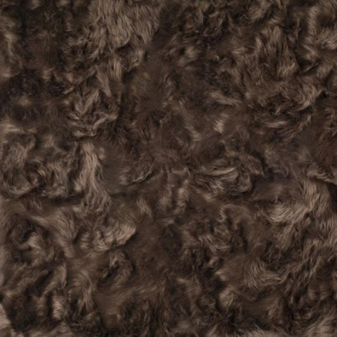 5' X 8' Chocolate Faux Fur Non Skid Area Rug