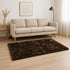 5' X 8' Chocolate Faux Fur Non Skid Area Rug