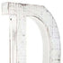 16" Distressed White Wash Wooden Initial Letter D Sculpture