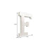 16" Distressed White Wash Wooden Initial Letter F Sculpture