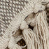 Beige Woven Wool Solid Color Reversable Throw