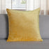 22" Yellow Cotton Blend Throw Pillow