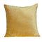 22" Yellow Cotton Blend Throw Pillow