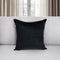 22" Black Cotton Blend Throw Pillow