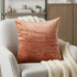 22" Orange Cotton Blend Throw Pillow