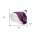 Purple Woven Cotton Throw Blanket
