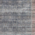 5' X 8' Blue Oriental Distressed Stain Resistant Area Rug