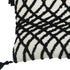 13" X 18" Black and White Throw Pillow with Tassels