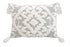 13" X 18" Gray and White Throw Pillow with Tassels