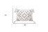 13" X 18" Gray and White Throw Pillow with Tassels