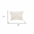 13" X 18" Peach and White Throw Pillow with Tassels