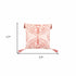 17" X 17" Coral Damask Zippered Polyester Throw Pillow With Tassels