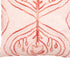 17" X 17" Coral Damask Zippered Polyester Throw Pillow With Tassels