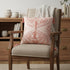 17" X 17" Coral Damask Zippered Polyester Throw Pillow With Tassels