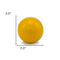 3" Yellow Aluminum Decorative Orb Tabletop Sculpture