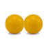 3" Yellow Aluminum Decorative Orb Tabletop Sculpture