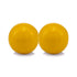 3" Yellow Aluminum Decorative Orb Tabletop Sculpture