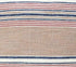 22" X 22" Blue And Tan Striped Handmade Throw Pillow With Tassels