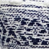 22" X 22" Blue And Peach Southwestern Stripe Handmade Throw Pillow With Tassels