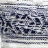 22" X 22" Blue And Peach Southwestern Stripe Handmade Throw Pillow With Tassels