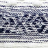22" X 22" Blue And Peach Southwestern Stripe Handmade Throw Pillow With Tassels
