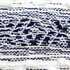 22" X 22" Blue And Peach Southwestern Stripe Handmade Throw Pillow With Tassels