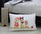 14" X 20" White And Red Cat Zippered Cotton Blend Christmas Throw Pillow